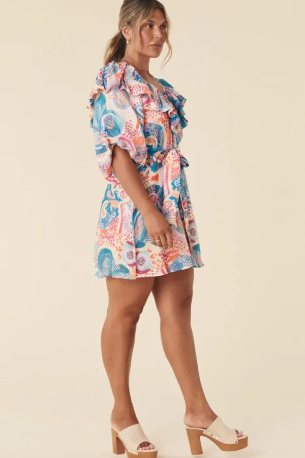 Bay Blue Akirra Koo Mini Dress Outlet