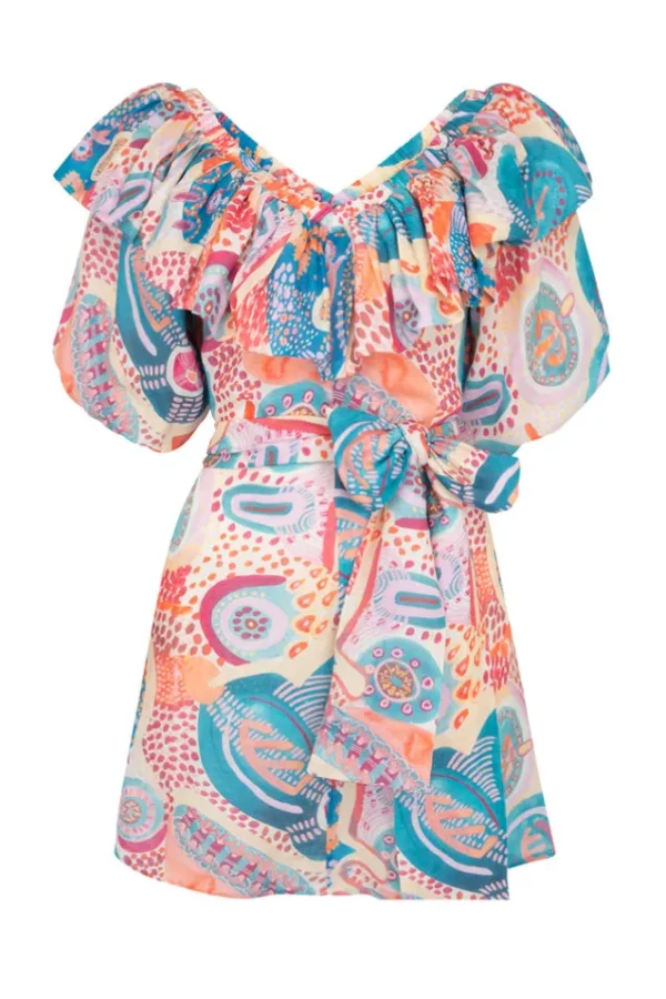 Bay Blue Akirra Koo Mini Dress Outlet