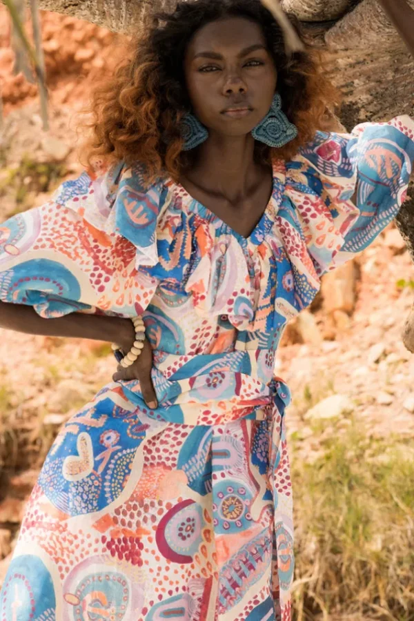 Bay Blue Akirra Koo Mini Dress Outlet