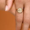 Gold Aquarius Stargazer Zodiac Ring New