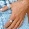 Sterling Silver Aquarius Stargazer Zodiac Ring Clearance