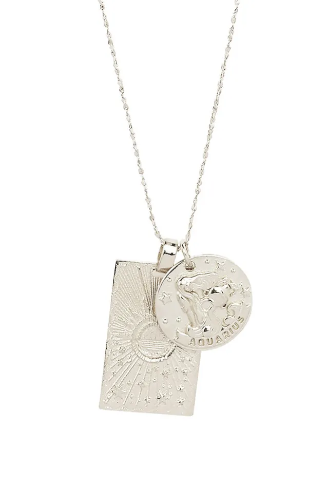 aquarius_stargazer_zodiac_3.webp Silver Aquarius Stargazer Zodiac Necklace Sale