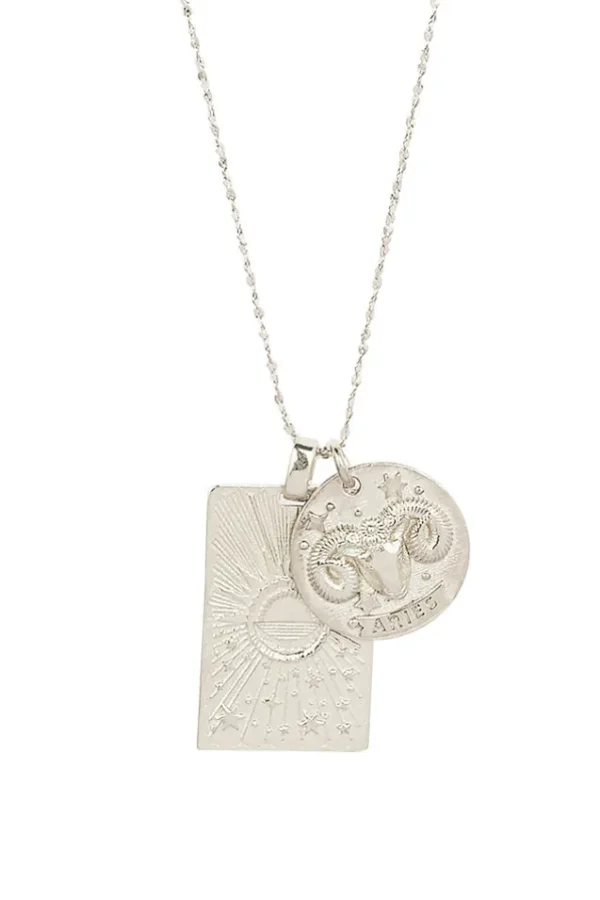 Silver Aries Stargazer Zodiac Necklace Best