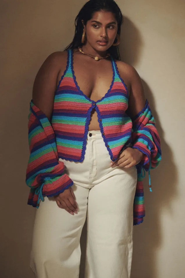 audrey_crochet_cropped_to_3-2.webp Multi Stripe Audrey Crochet Cropped Top Fashion