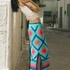 Multi Audrey Crochet Midi Skirt Cheap