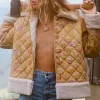 Dusty Olive Belladonna Reversible Shearling Jacket New