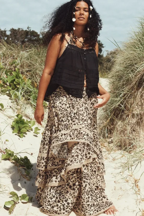 Pepper Belle Mare Ruffle Maxi Skirt Best
