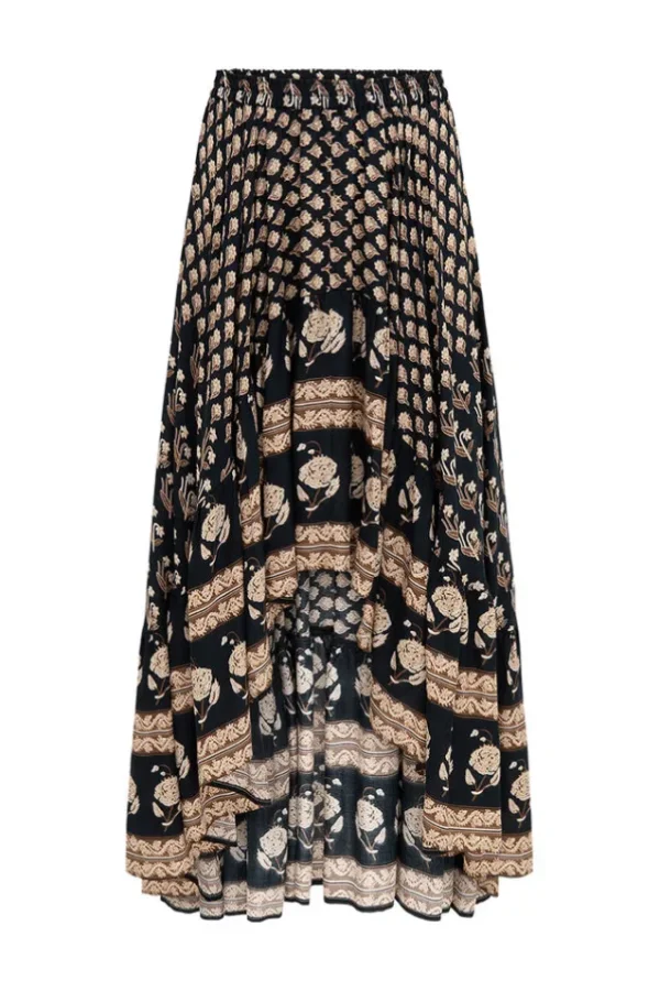 Charcoal Bohemian Royale Castaway Skirt New