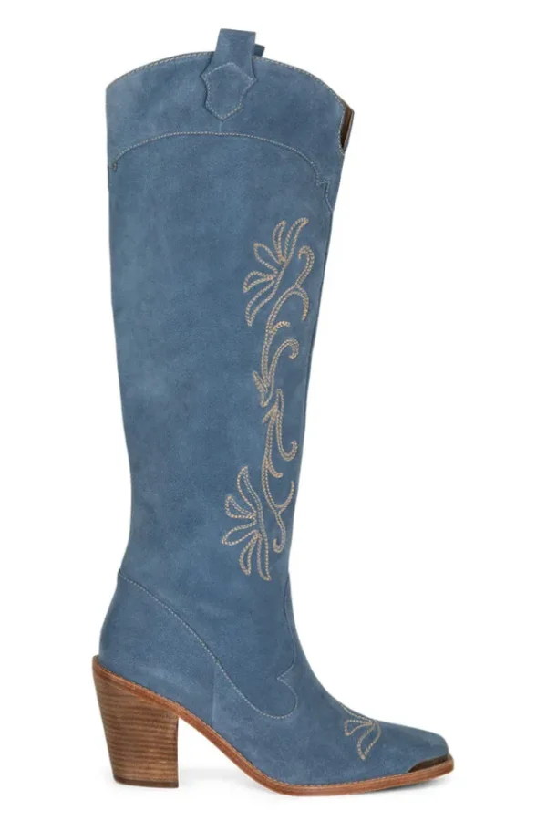 Denim Cabana Knee High Boot Shop