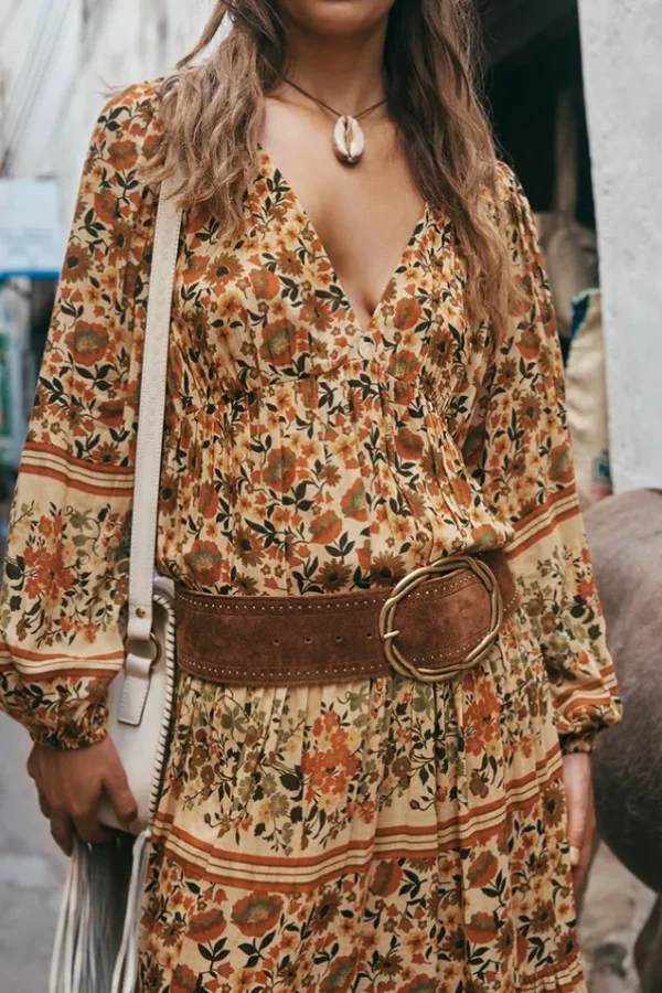 Antique Tan Cabana Studded Suede Belt Cheap