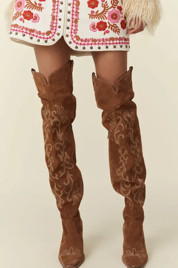 Tan Cabana Thigh High Boot New