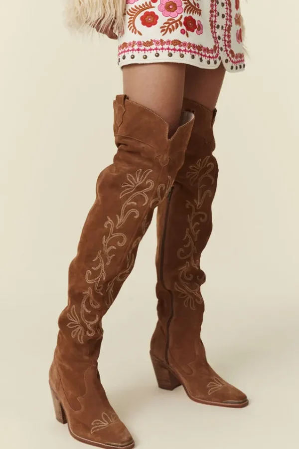 Tan Cabana Thigh High Boot New