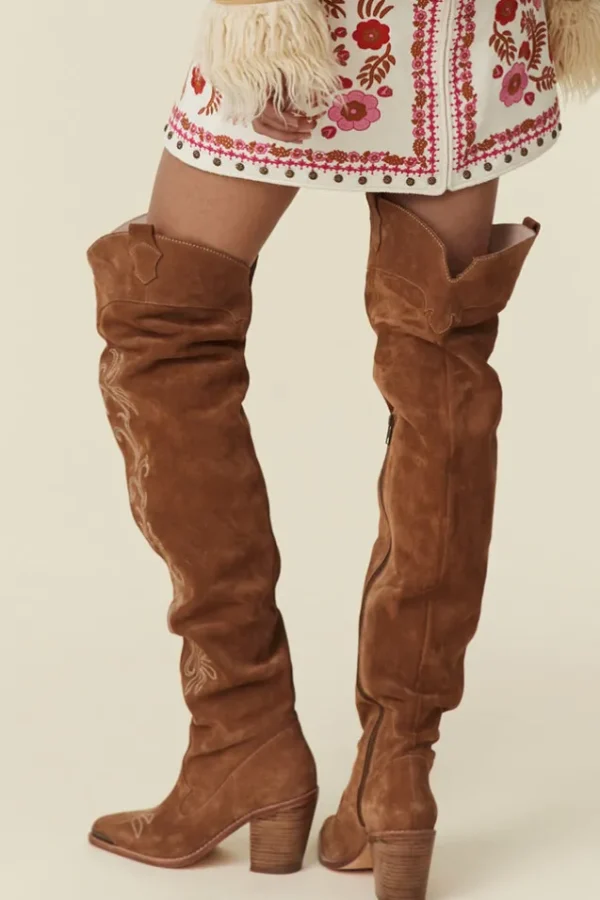 Tan Cabana Thigh High Boot Cheap