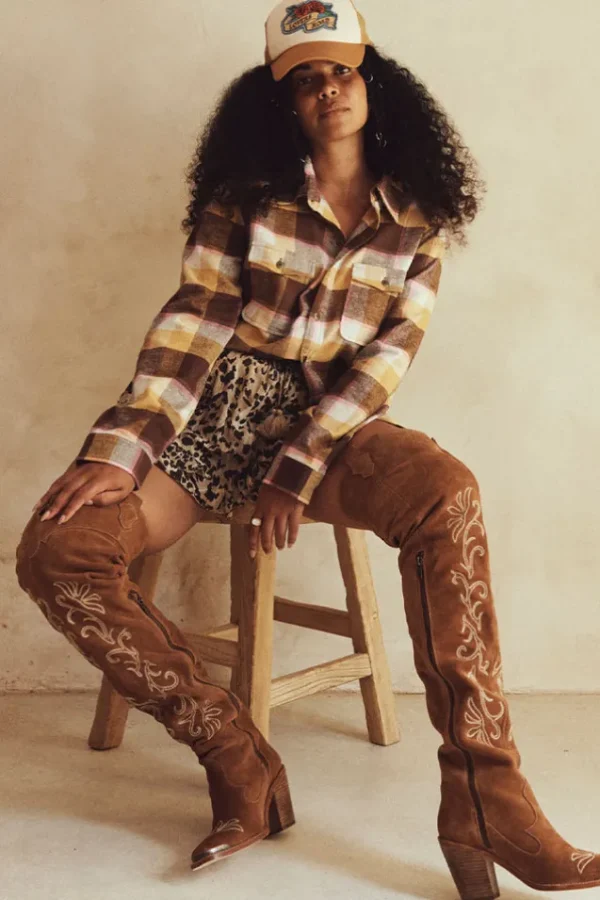 Tan Cabana Thigh High Boot Cheap