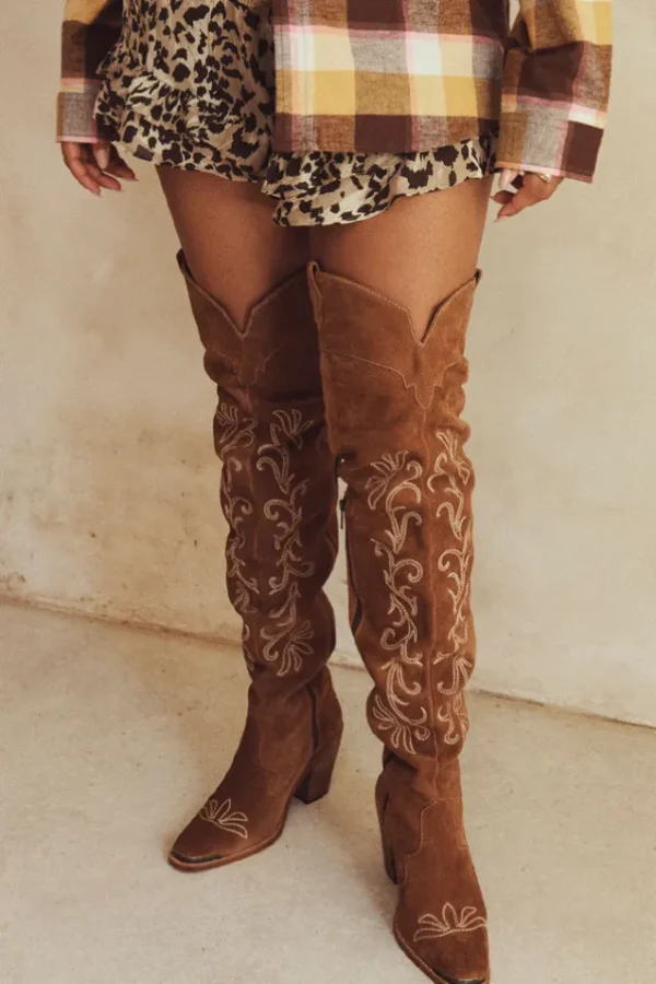 Tan Cabana Thigh High Boot Shop