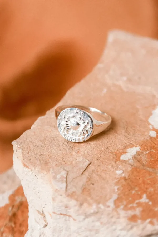 Sterling Silver Cancer Stargazer Zodiac Ring Shop