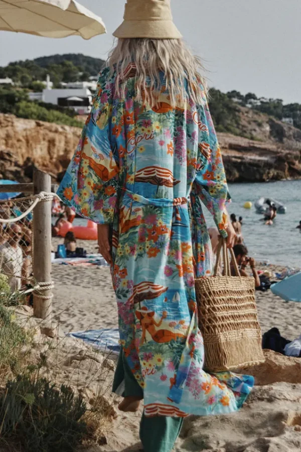 Ocean Capri Maxi Robe Hot