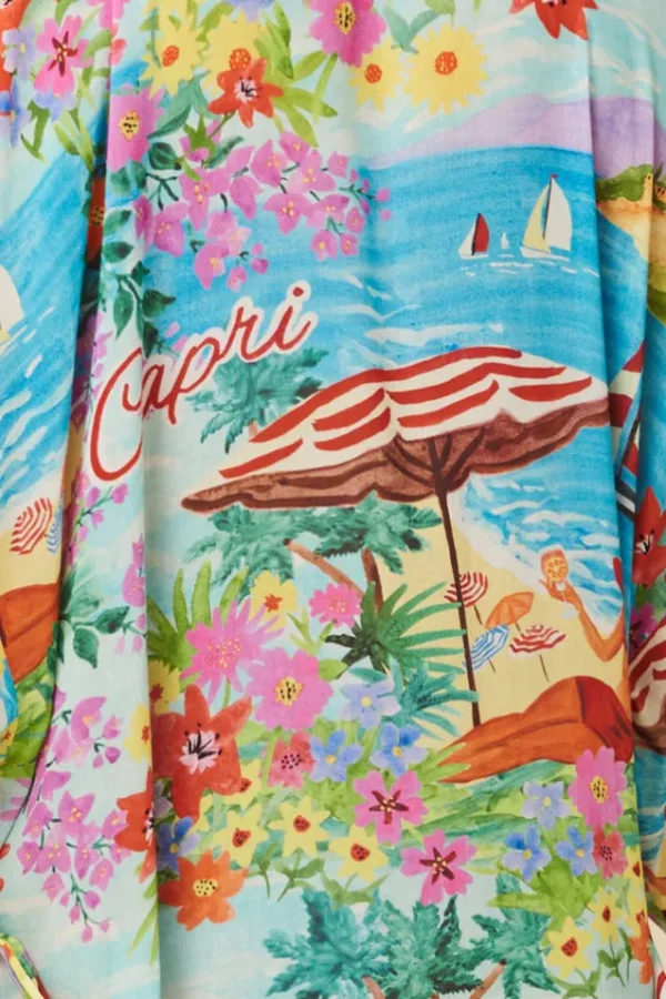 Ocean Capri Maxi Robe Hot
