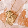 Gold Capricorn Stargazer Zodiac Necklace Discount