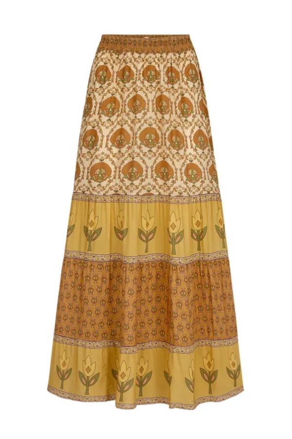 Champagne Chateau Maxi Skirt Outlet