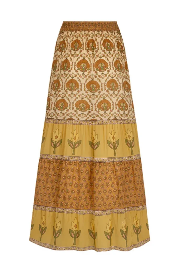 Champagne Chateau Maxi Skirt Outlet