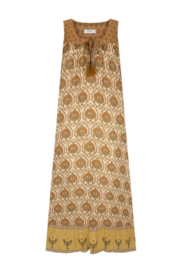 Champagne Chateau Maxi Sundress Hot