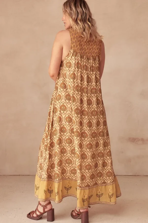 Champagne Chateau Maxi Sundress Hot