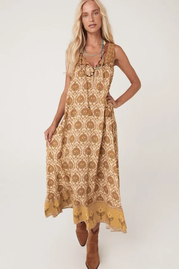 Champagne Chateau Maxi Sundress Hot