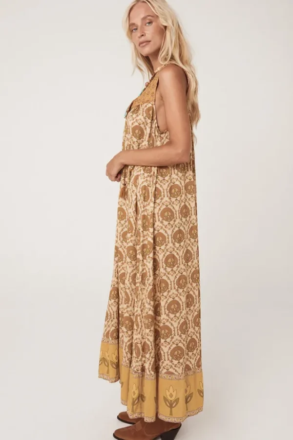 Champagne Chateau Maxi Sundress Hot
