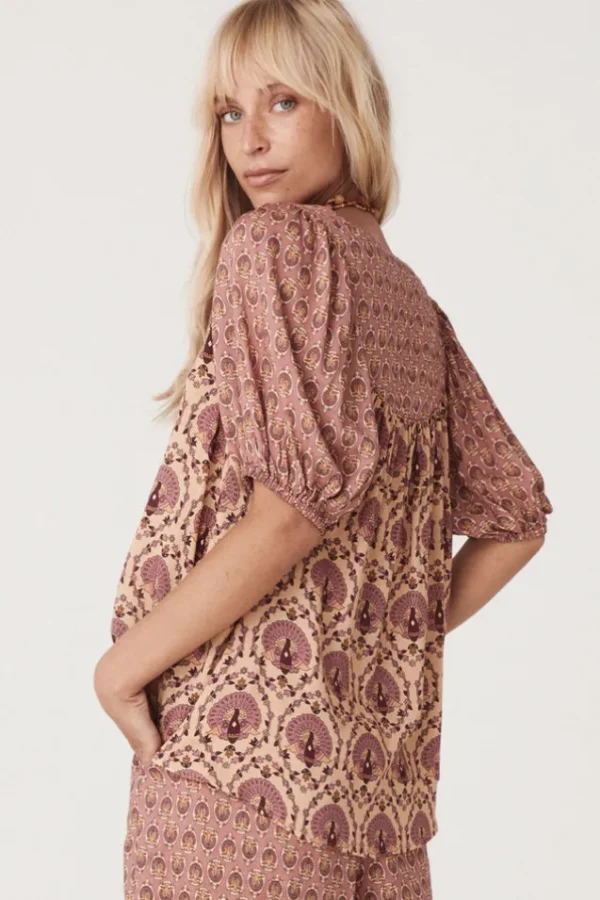 Grape Chateau Short Sleeve Blouse Best Sale
