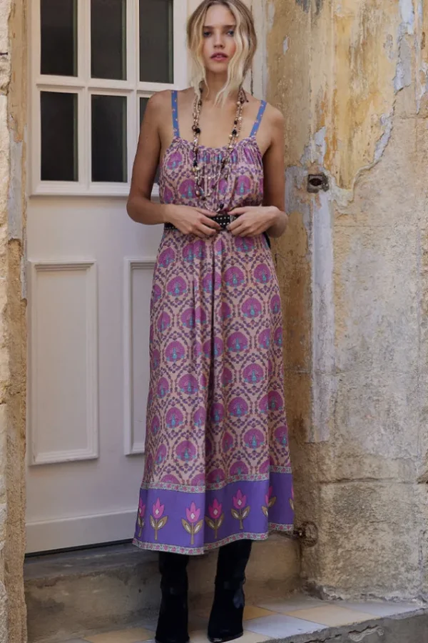 Lavender Chateau Strappy Midi Dress Best