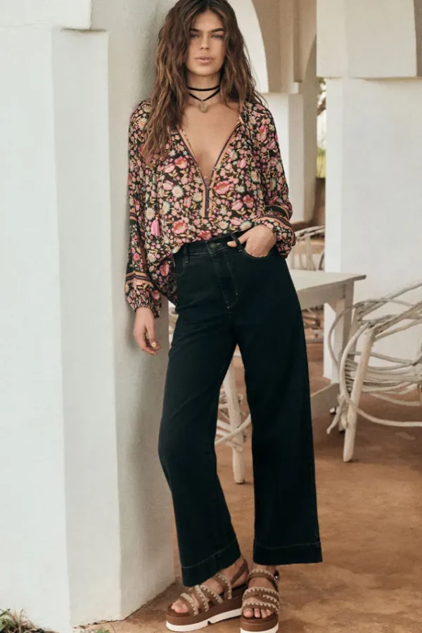 Vintage Black Classic Straight Leg Jean Cheap