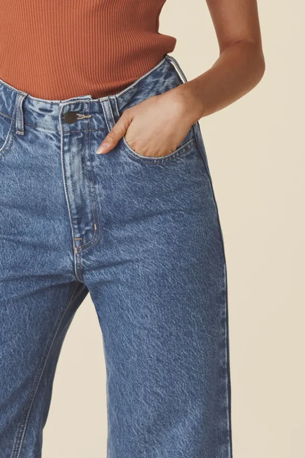 Blue Classic Straight Leg Jean Sale