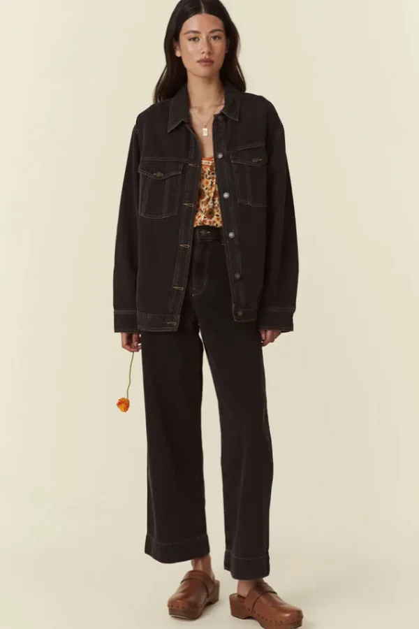 Vintage Black Classic Straight Leg Jean Fashion