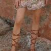 Antique Tan Cobblestone Strappy Sandal Outlet