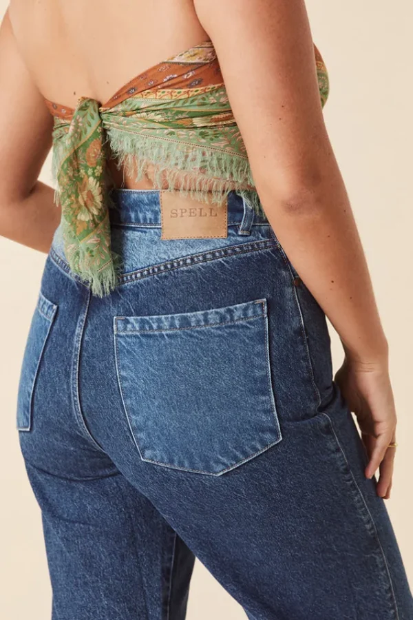 Patchwork Daisy Denim Jean Best Sale