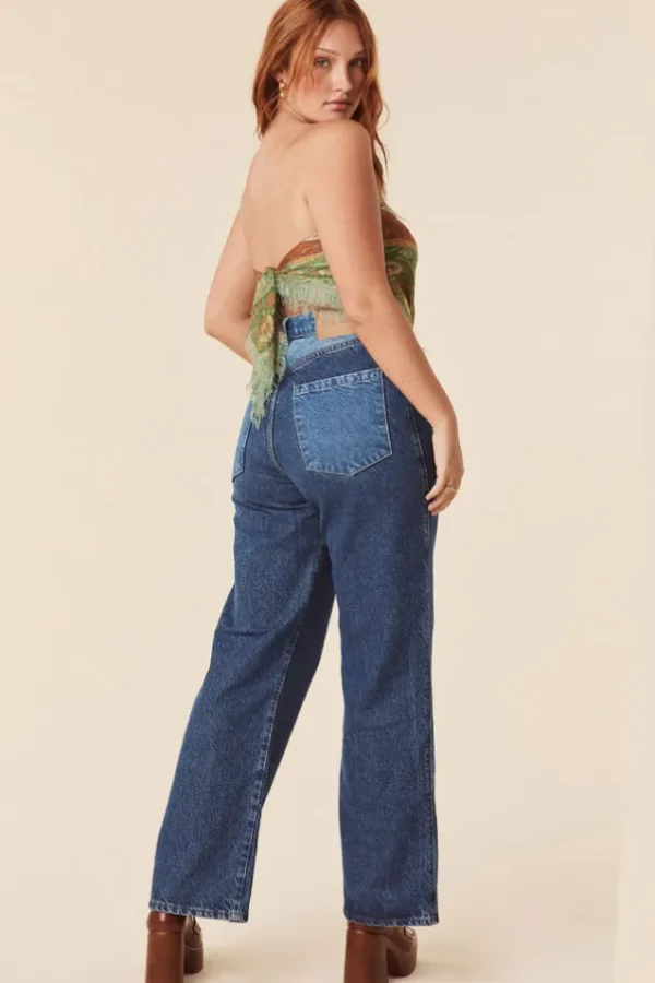 Patchwork Daisy Denim Jean Best Sale