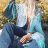 Turquoise Dawn Desert Wanderer Maxi Robe Outlet