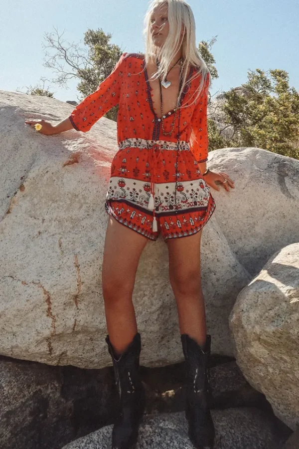 Sunset Desert Wanderer Playsuit Clearance