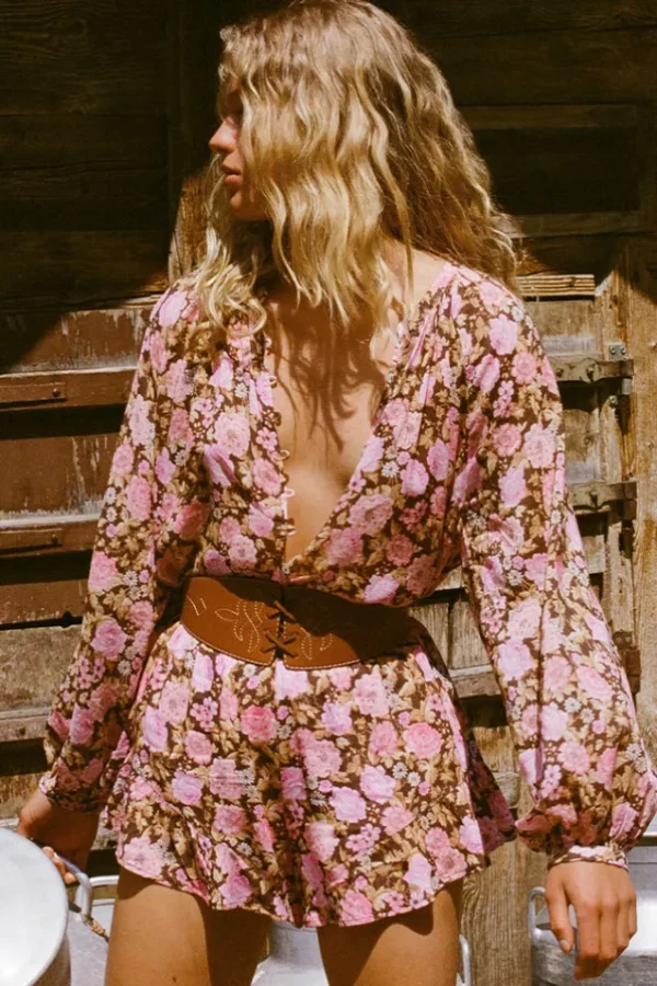Rose Enchanted Wood Blouse Outlet
