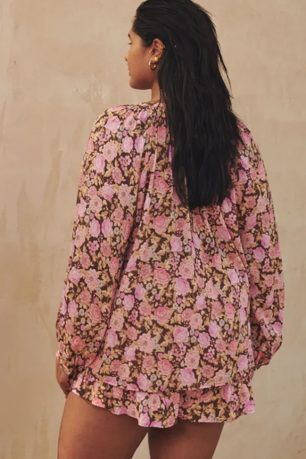 Rose Enchanted Wood Blouse Outlet