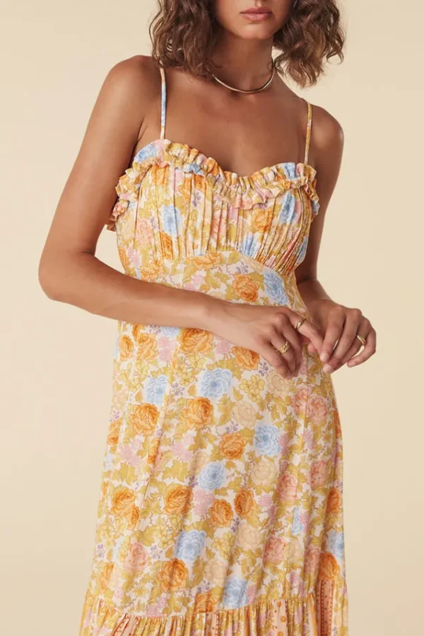 Dandelion Enchanted Wood Strappy Maxi Dress New