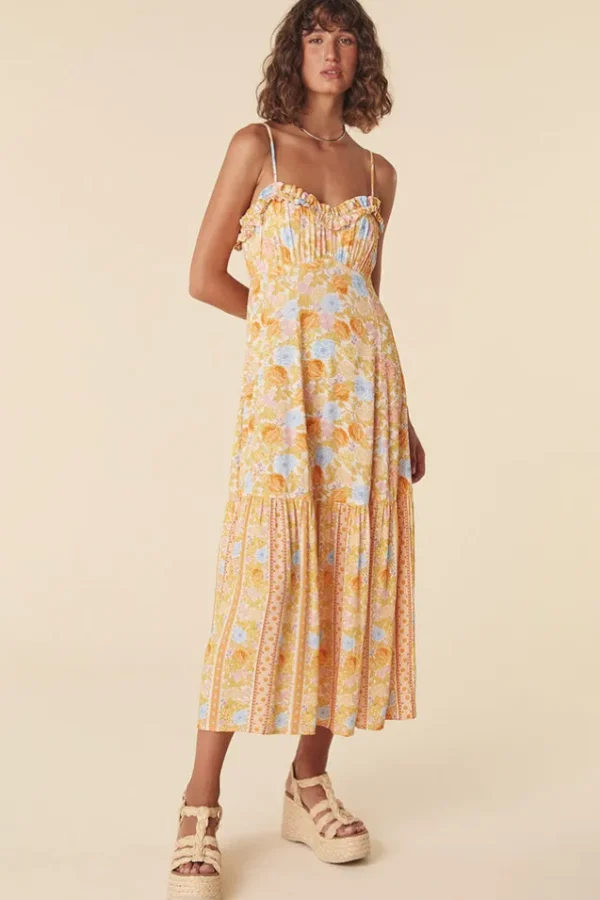 Dandelion Enchanted Wood Strappy Maxi Dress New