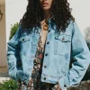 Sun Washed Blue Eve Denim Jacket Sale