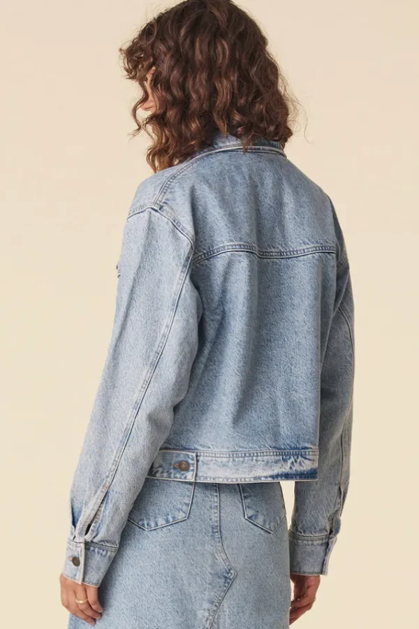 Sun Washed Blue Eve Denim Jacket Shop