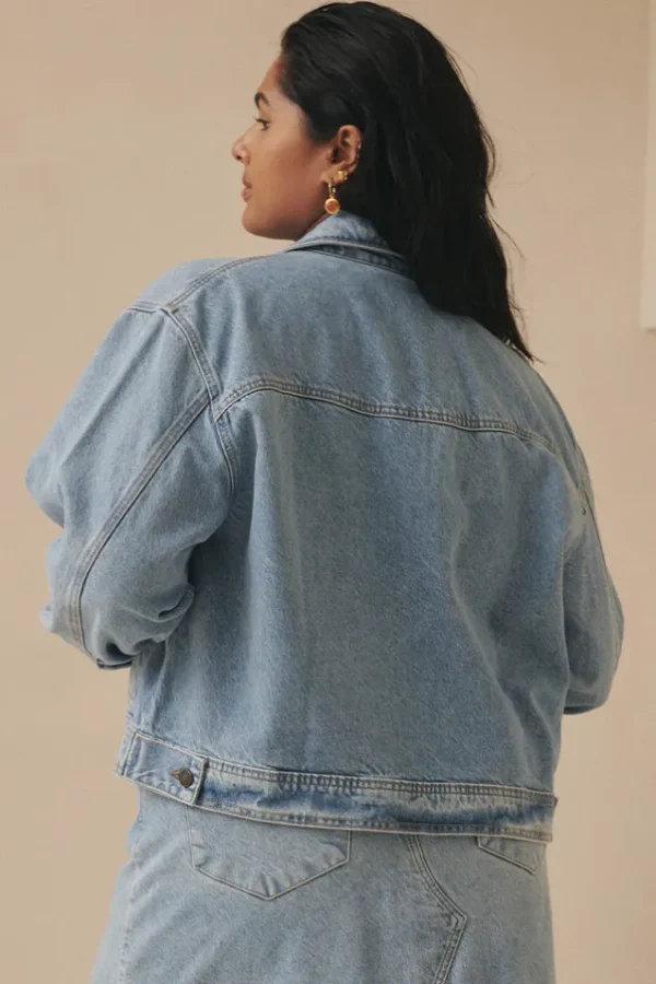 Sun Washed Blue Eve Denim Jacket Flash Sale