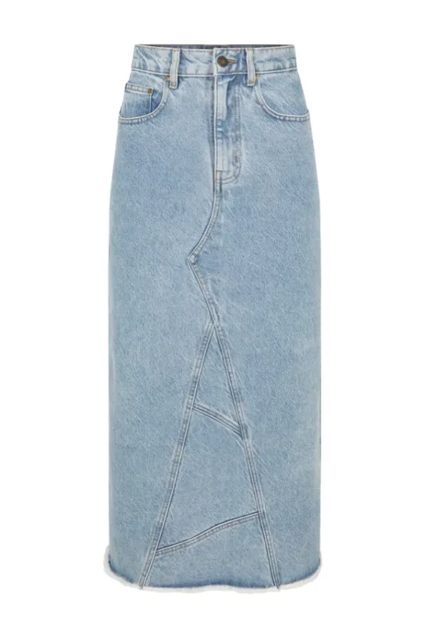 Sun Washed Blue Eve Denim Skirt Fashion