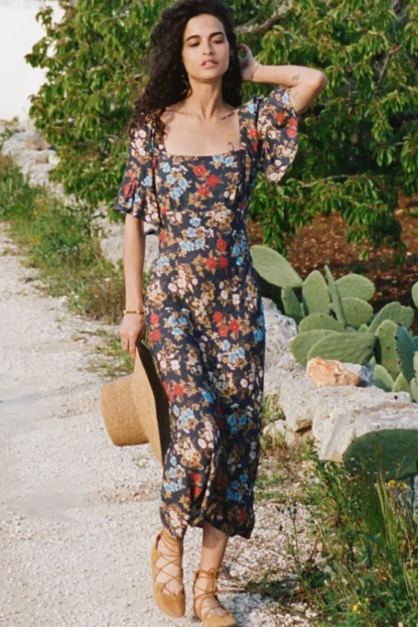 Mystic Flora Midi Dress Store