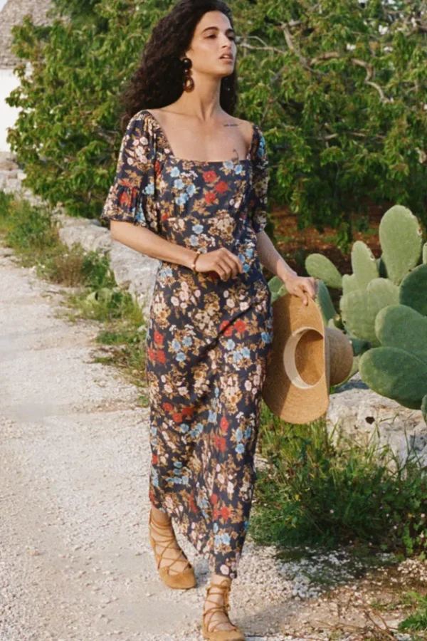Mystic Flora Midi Dress Store