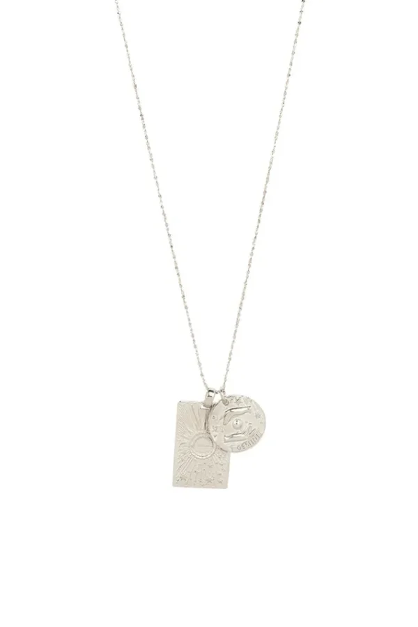 Silver Gemini Stargazer Zodiac Necklace Shop